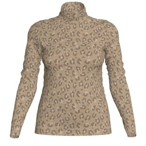 LuLaRoe Penelope Cheetah Print Mock turtleneck Medium